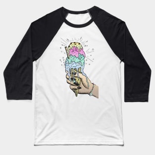 emotional ice-cream cone Baseball T-Shirt